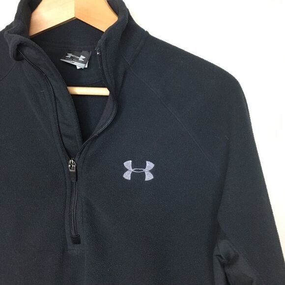 Under Armour Sz S Black Quarter Zip Sweater - Picture 1 of 6